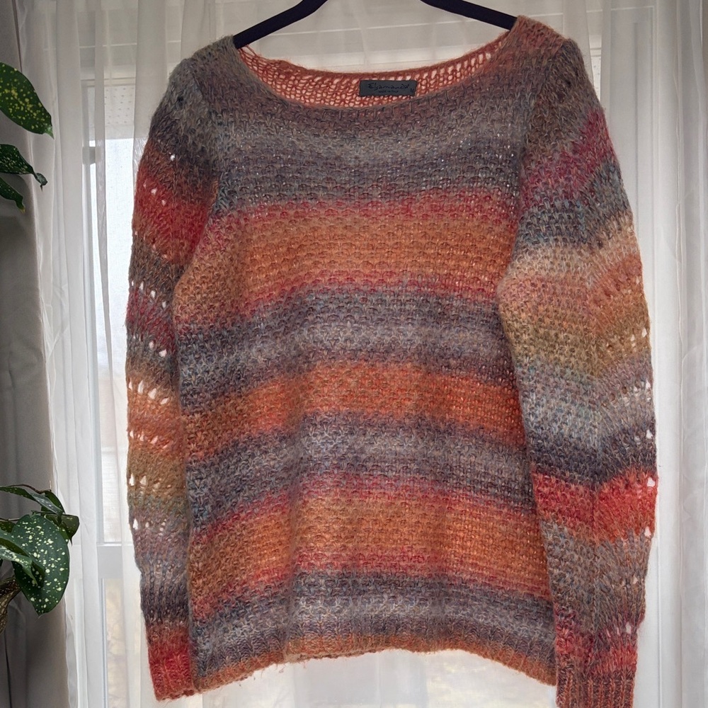 Italian Multicolor Knit Women's Top